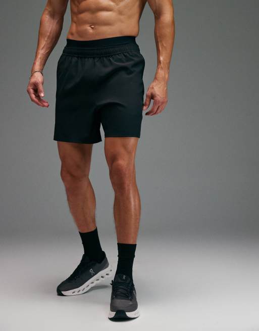 4505 - Icon - Short de sport 13 cm en tissu à séchage rapide avec poches zippées - Noir, 2 de 5