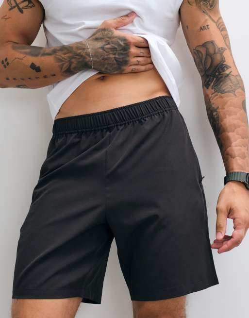 4505 - Icon - Short de sport 18 cm en tissu à séchage rapide à poches zippées - Vert foncé, 2 de 5