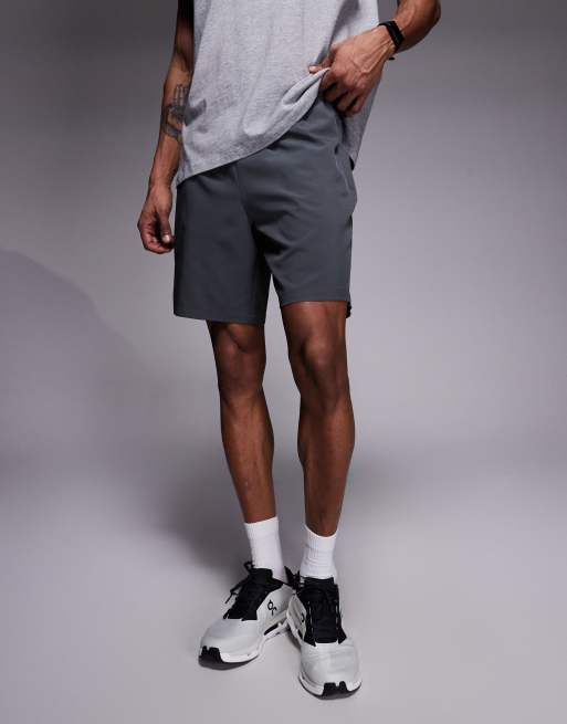 4505 - Icon - Short de sport 18 cm en tissu à séchage rapide à poches zippées - Vert foncé, 2 de 5