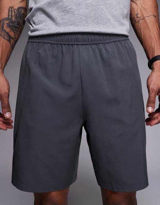 4505 - Icon - Short de sport 18 cm en tissu à séchage rapide à poches zippées - Vert foncé, 4 de 5