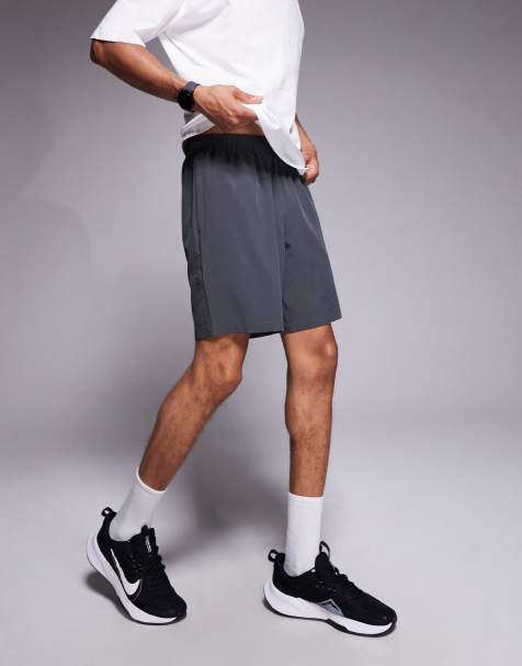 4505 - Icon - Short de sport 18 cm en tissu à séchage rapide avec poches zippées - Anthracite - view 1