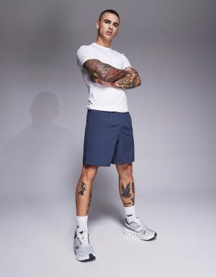 Short De Sport Femme Lands' End Taille 12 Bleu Marine - Séchage Rapide Avec Poches