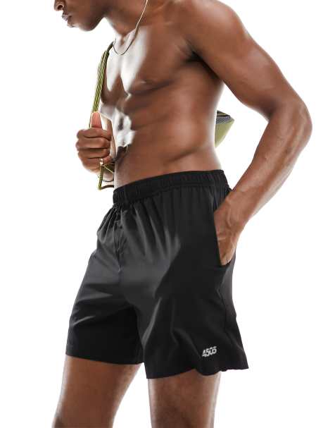 4505 - Icon - Short de sport 18 cm en tissu séchage rapide - Noir - view 1