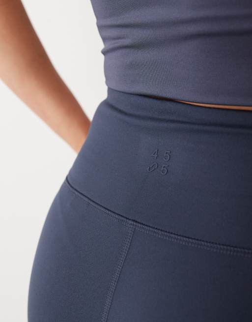 4505 - Icon - Shorty 3 pouces taille haute en tissu doux - Bleu marine nuit, 4 de 5