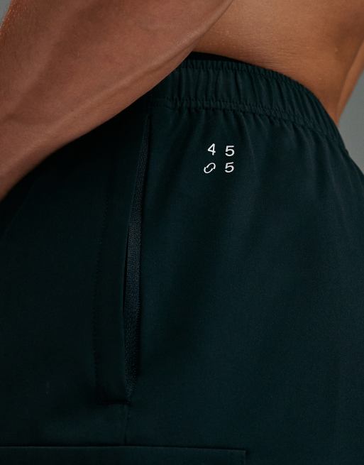 4505 - Icon - Sneldrogende cargo-trainingsshort van 18 cm met ritszakken in zwart, 4 van 5