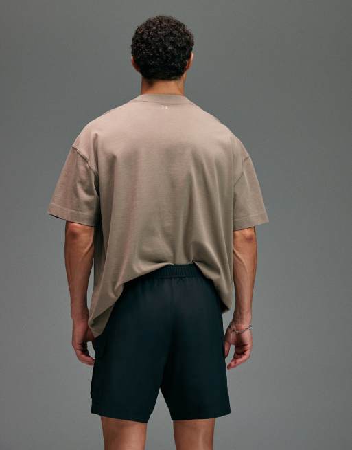 4505 - Icon - Sneldrogende cargo-trainingsshort van 18 cm met ritszakken in zwart, 5 van 5