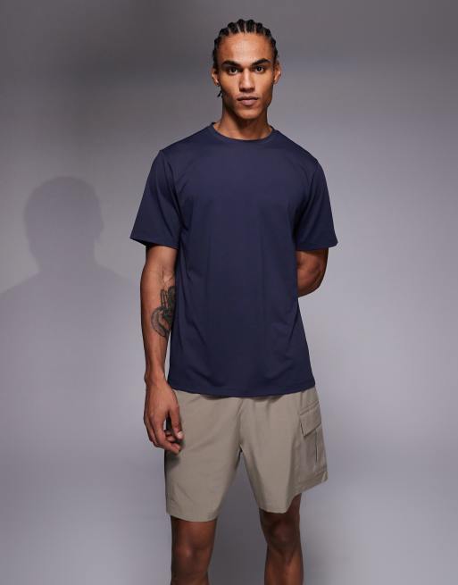 4505 - Icon - Sneldrogende cargo-trainingsshort van 18cm met ritszakken in zandsteen, 5 van 5