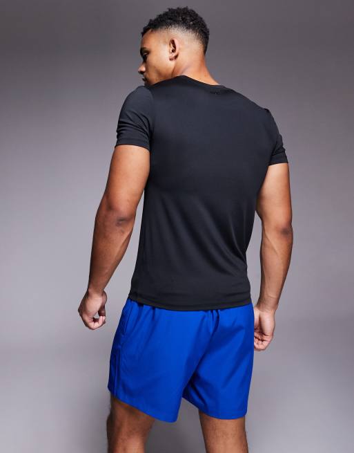 4505 - Icon - Sneldrogende trainingsshort van 13 cm met ritszakken in kobaltblauw, 5 van 5