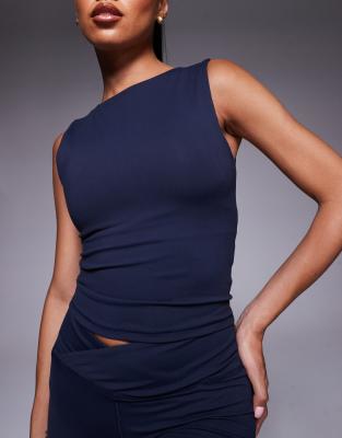 4505 Icon Soft Touch High Neck Tank With Inner Bra