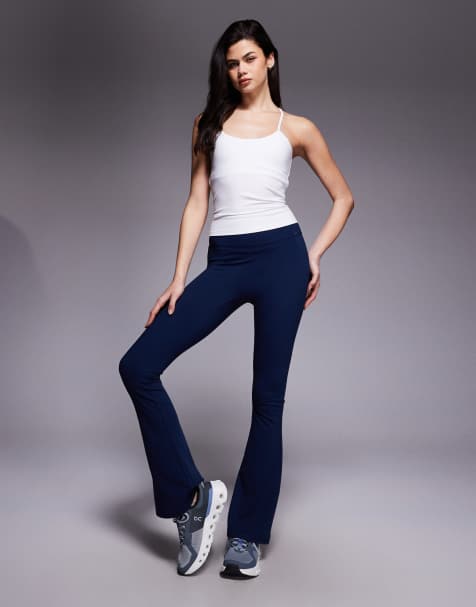 4505 Icon soft touch high waist slim kick yoga legging in midnight navy - view 1