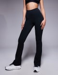 [ASOS] 4505 Icon soft touch high waist slim kick yoga leggings in black 14 Black