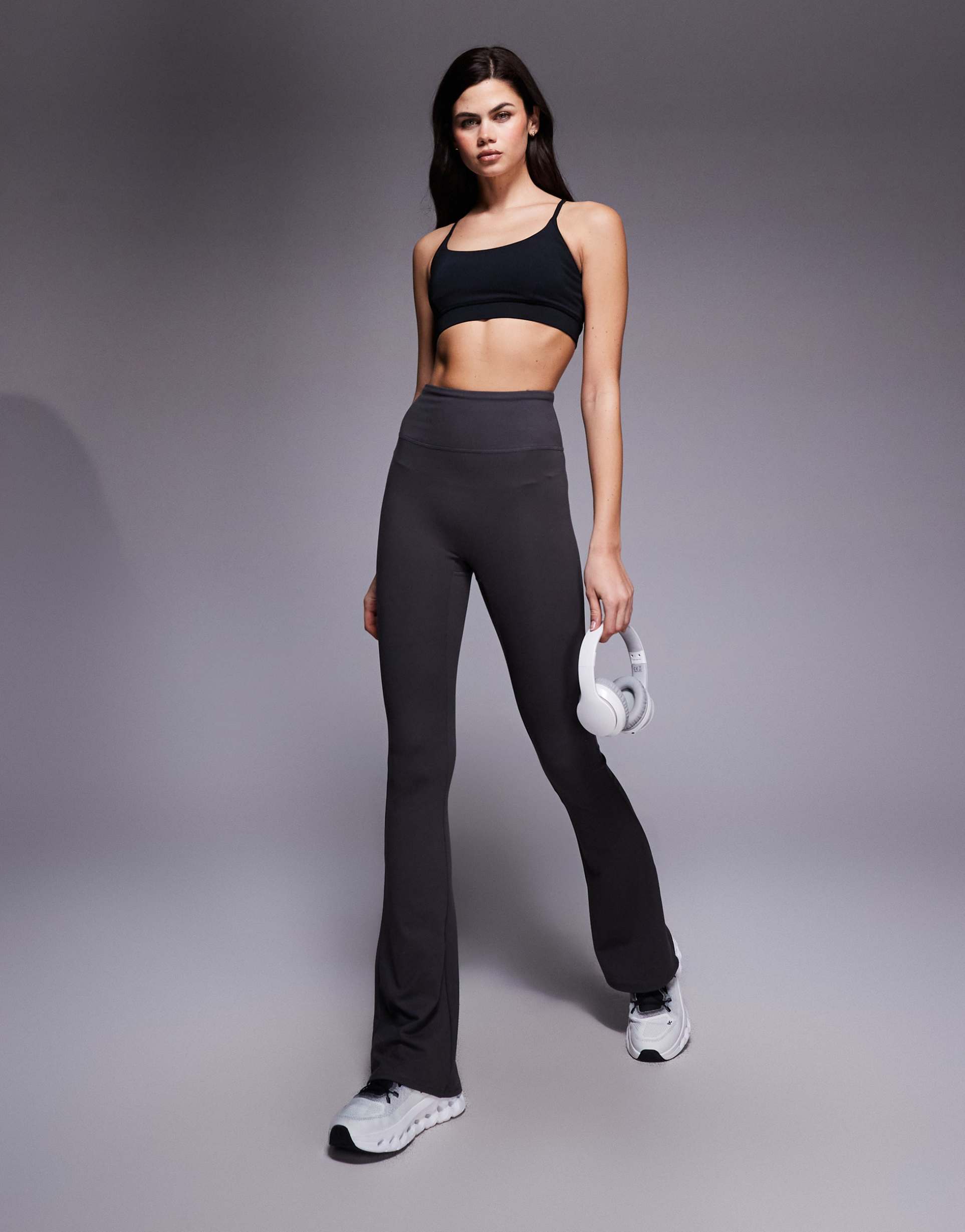 4505 icon soft touch high waist slim kick yoga leggings in granite