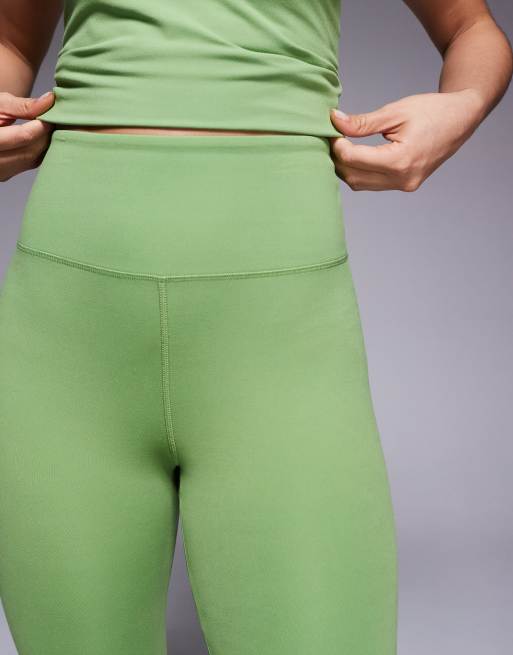 4505 Icon soft touch high waist slim kick yoga leggings in green, 3 of 5