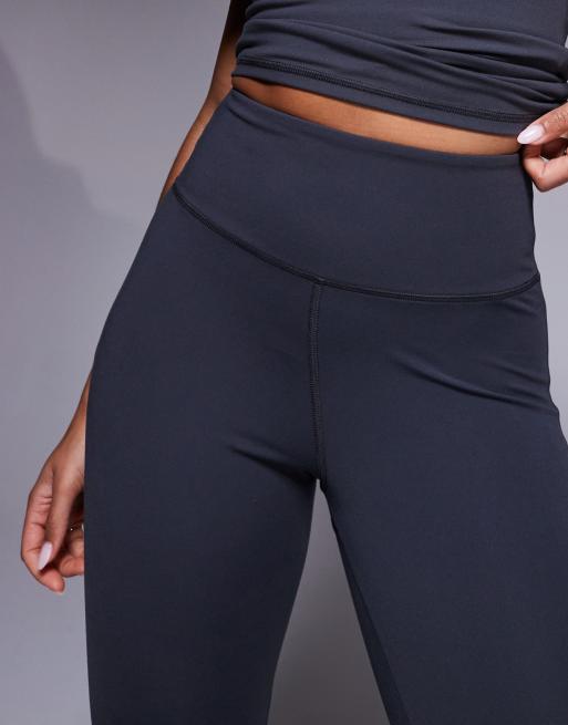 4505 Icon soft touch high waist slim kick yoga leggings in iron grey  , 4 of 5