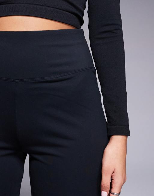 4505 Icon soft touch high waist wide leg dance pant in black, 3 of 5