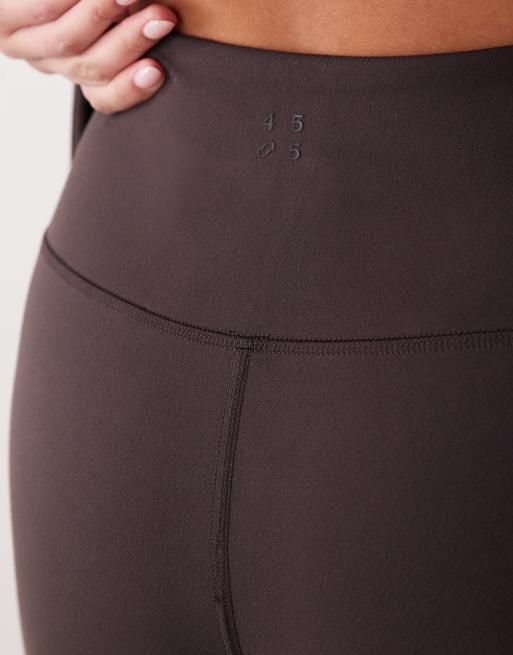 4505 Icon soft touch high waist wide leg dance pants in dark chocolate, 5 of 5