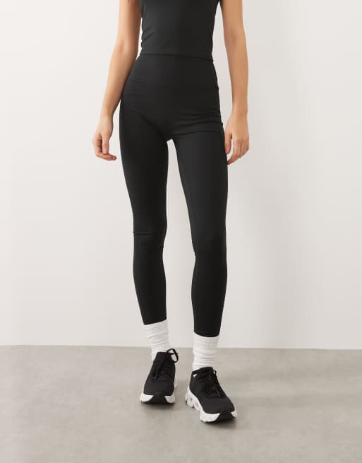 4505 Icon soft touch high waist yoga legging in black, 2 of 11