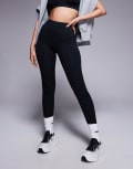 [ASOS] 4505 Icon soft touch high waist yoga leggings in black 14 Black