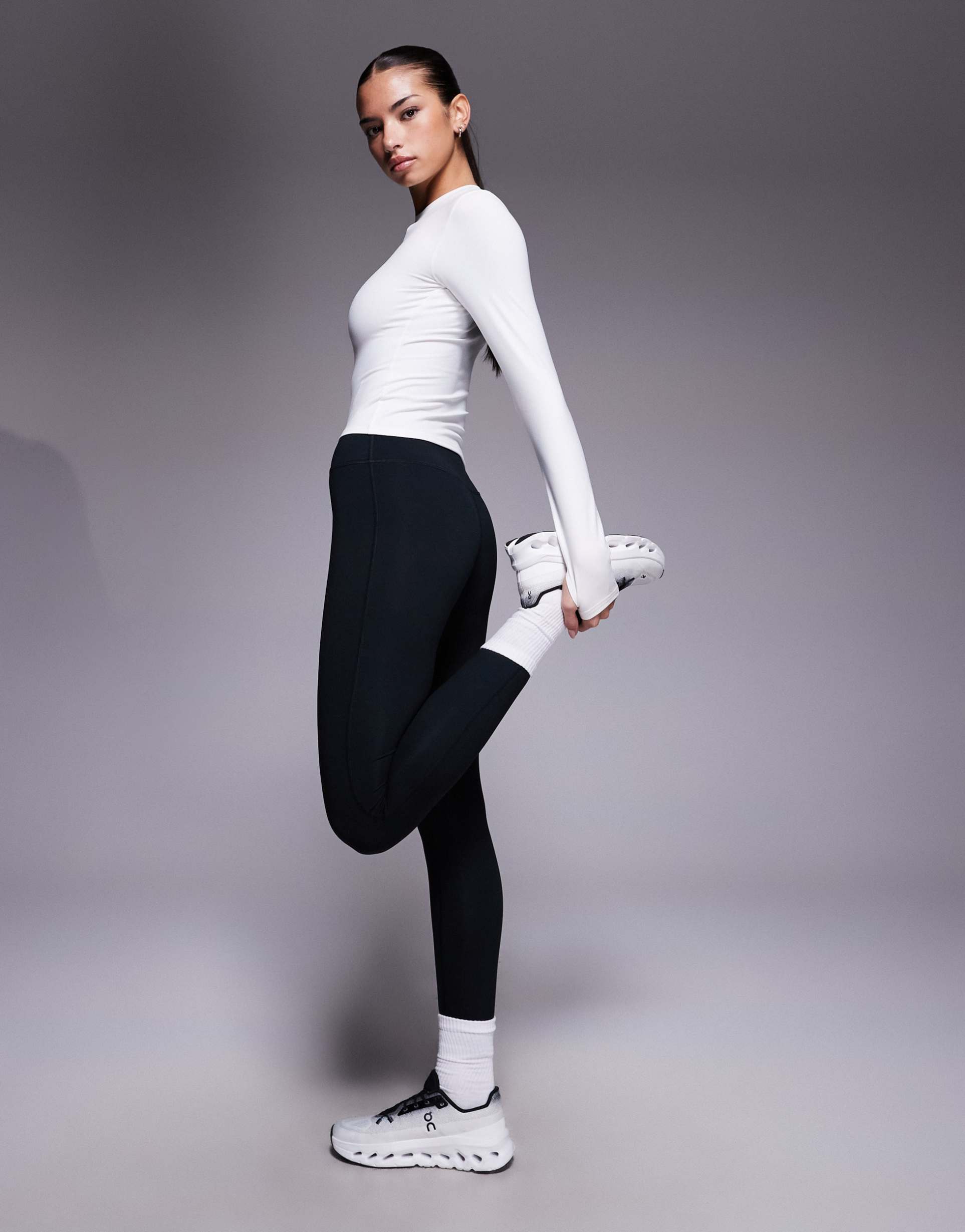 4505 icon soft touch high waist yoga leggings in black