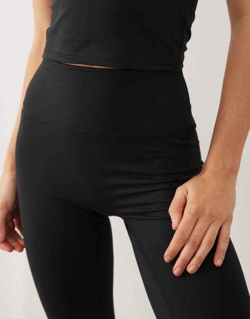 4505 Icon soft touch high waist yoga leggings in black, 3 of 11
