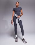 [ASOS] 4505 Icon soft touch high waist yoga leggings in iron grey 14 Iron grey