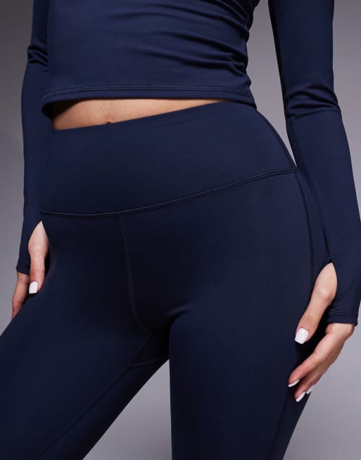 4505 Icon soft touch high waist yoga leggings in midnight navy , 5 of 5