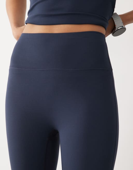 4505 Icon soft touch high waist yoga leggings in midnight navy, 3 of 5