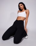[ASOS] 4505 Icon soft touch light support sports bra with adjustable straps in white 16 White