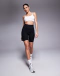 [ASOS] 4505 Icon soft touch minimal seam 20cm legging shorts in black 4 Black