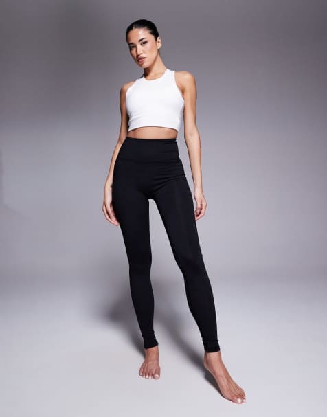4505 Icon soft touch minimal seams yoga leggings in black - view 1