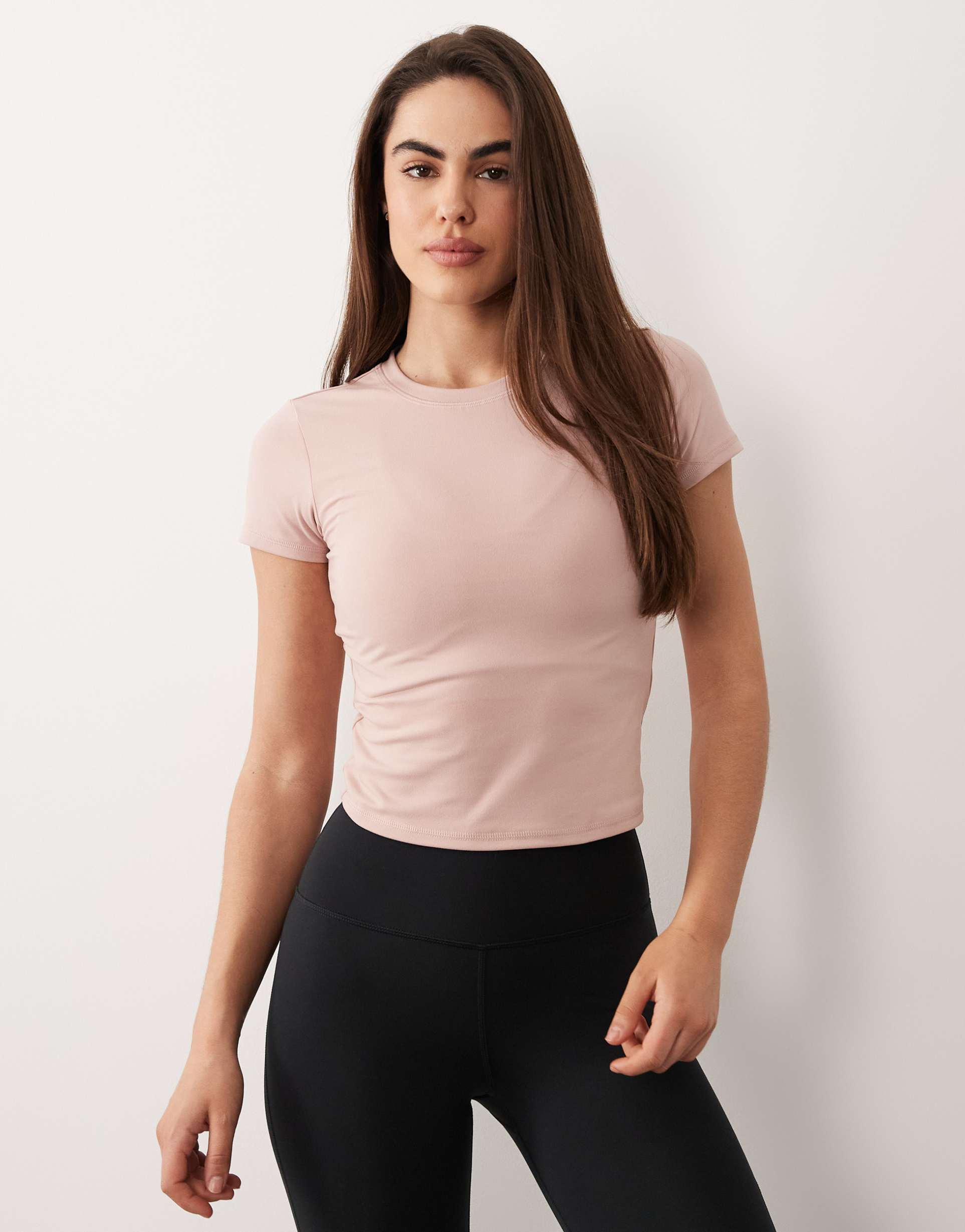 4505 icon soft touch studio baby t-shirt in blush pink