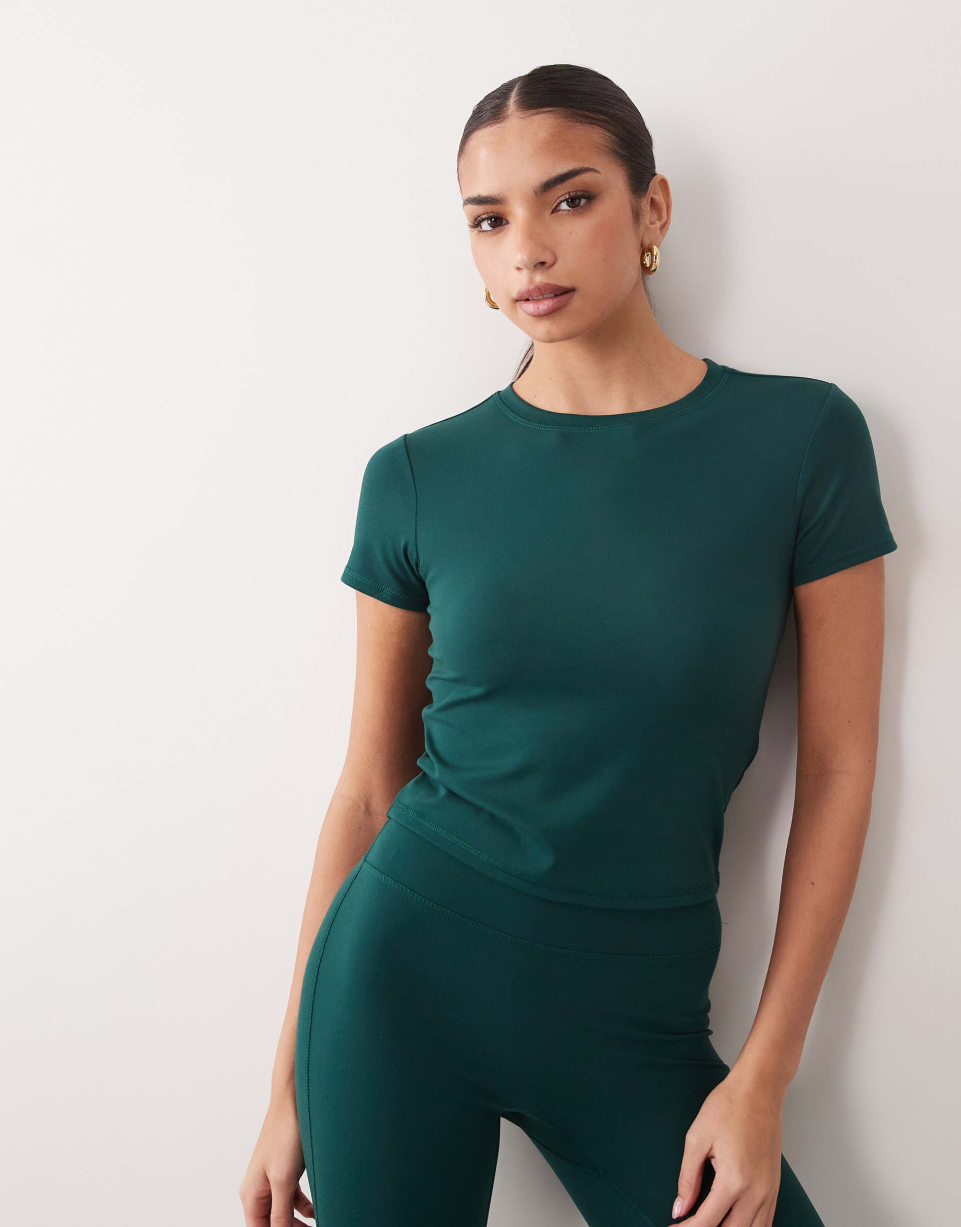 4505 icon soft touch studio baby t-shirt in evergreen