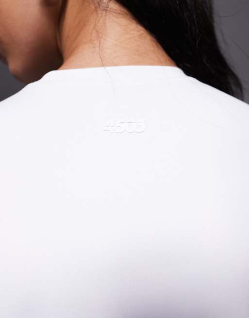 4505 Icon soft touch studio baby T-shirt in white  