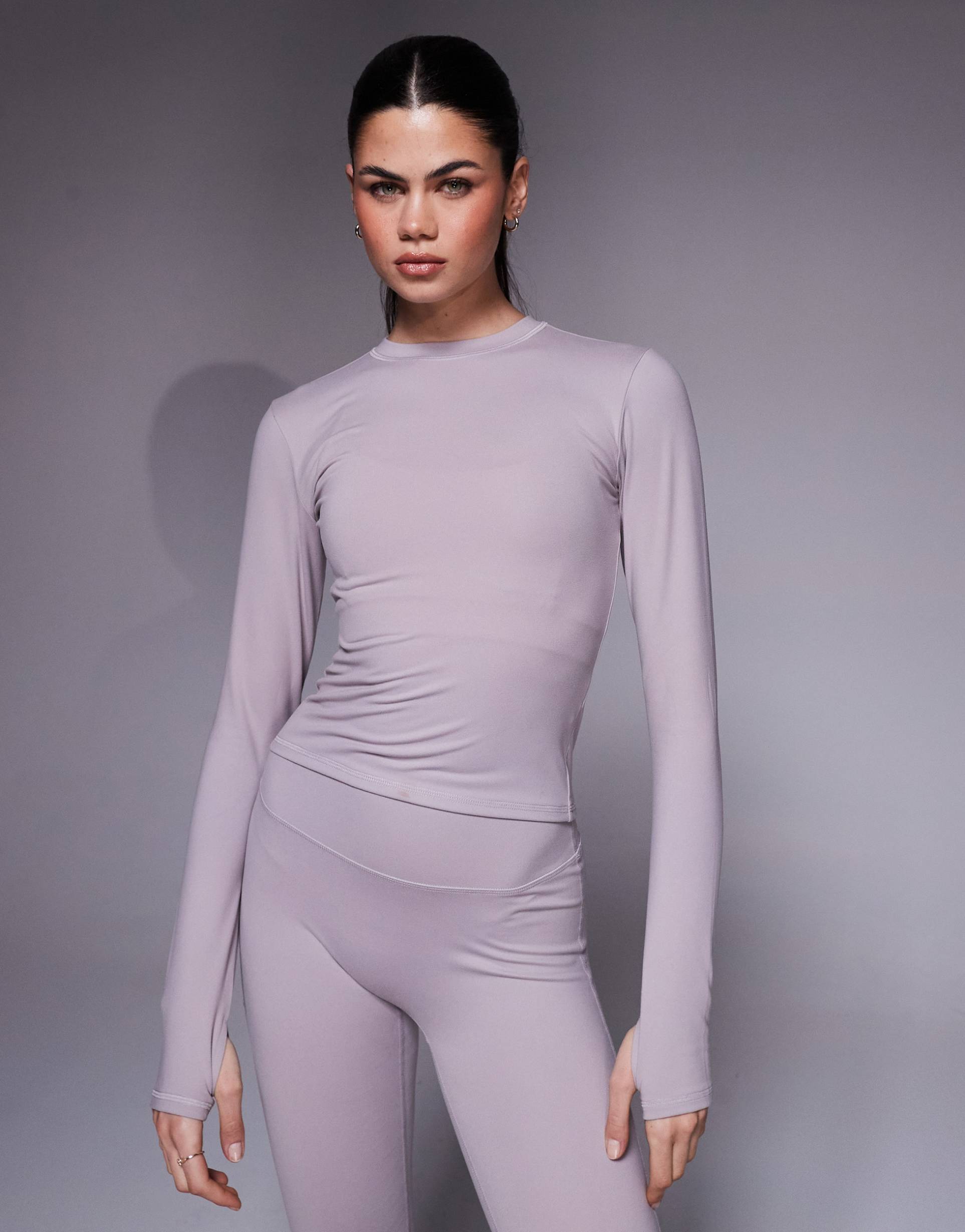 4505 icon soft touch studio long sleeve baby t-shirt in ash