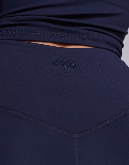 4505 Icon soft touch wrap waist yoga leggings in midnight navy, 5 of 5