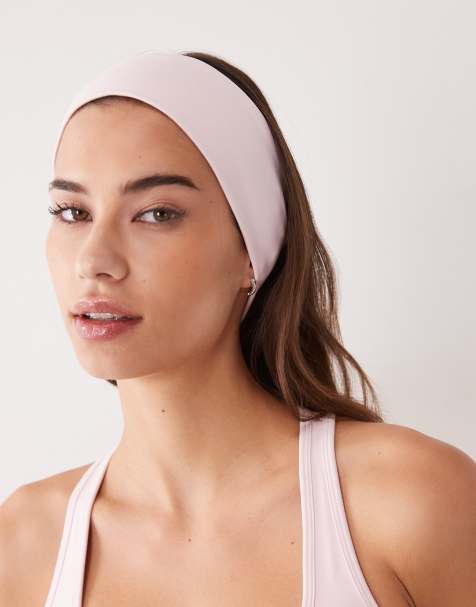 4505 Icon soft touch yoga wide headband in ballet pink - view 1