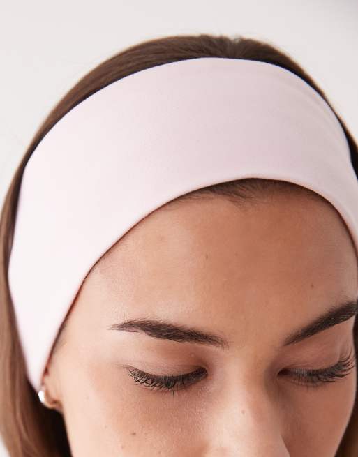 4505 Icon soft touch yoga wide headband in ballet pink, 2 of 3