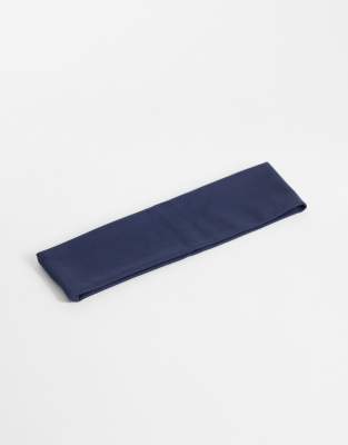 4505 Icon Soft Touch Yoga Wide Headband In Navy
