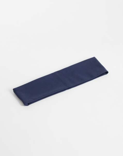 4505 Icon soft touch yoga wide headband in midnight navy - view 1