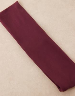 4505 Icon Soft Touch Yoga Wide Headband In Purple