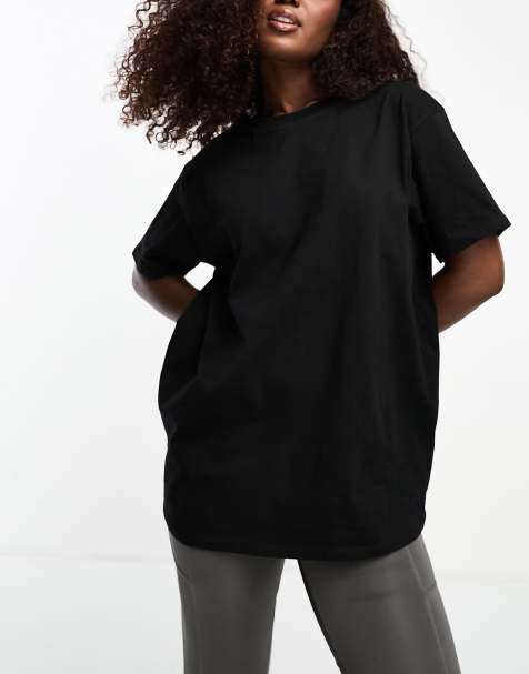 4505 - Icon - Sort oversized hurtigttørrende T-shirt - view 1