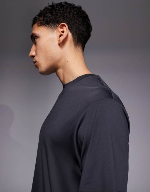 4505 – Icon – Sport-T-Shirt aus schnelltrocknendem Netzstoff in Anthrazit, 4 von 5