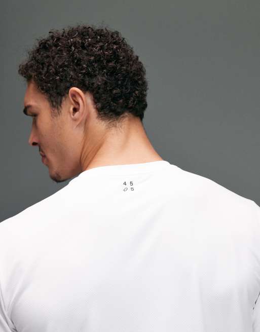 4505 – Icon – Sport-T-Shirt aus schnelltrocknendem Netzstoff in Weiß, 2 von 5