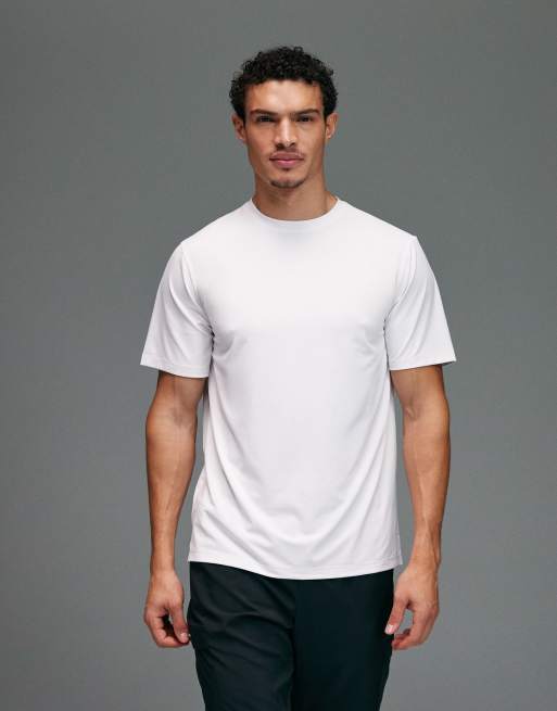 4505 – Icon – Sport-T-Shirt aus schnelltrocknendem Netzstoff in Weiß, 5 von 5