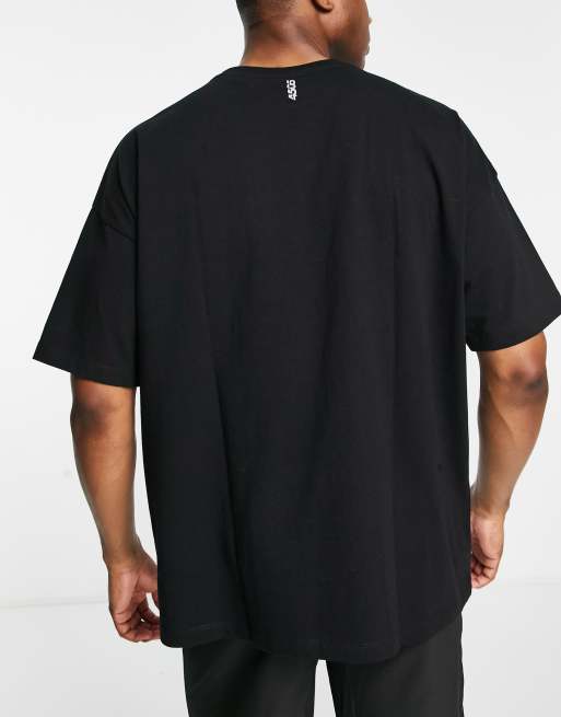 4505 – Icon – Sport-T-Shirt in Schwarz mit Oversize-Schnitt , 4 von 4