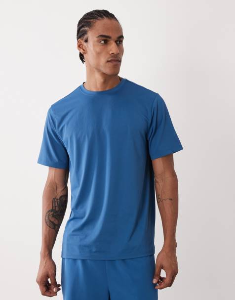 4505 - Icon - Sportshirt van sneldrogend mesh in blauw - view 1
