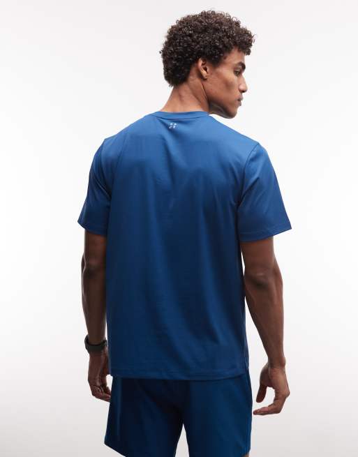 4505 - Icon - Sportshirt van sneldrogend mesh in diepblauw, 5 van 5