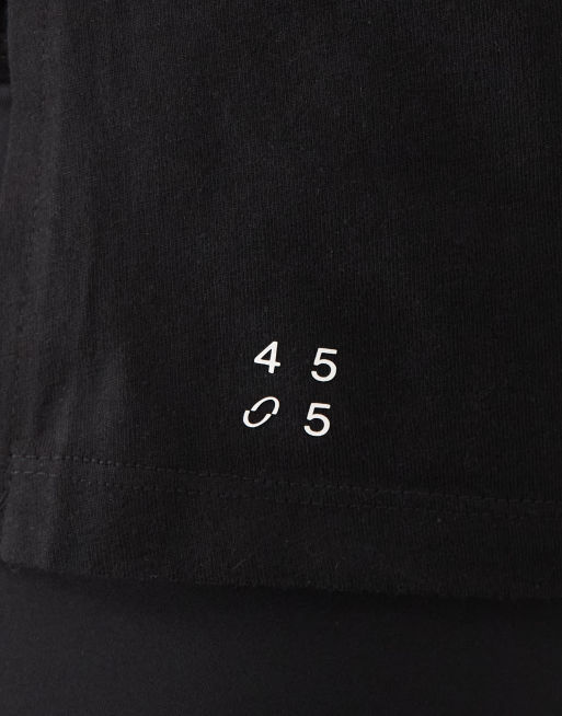 4505 – Icon – Svart linne i bomull med vida ärmhål och snabbtorkande finish, 4 av 4