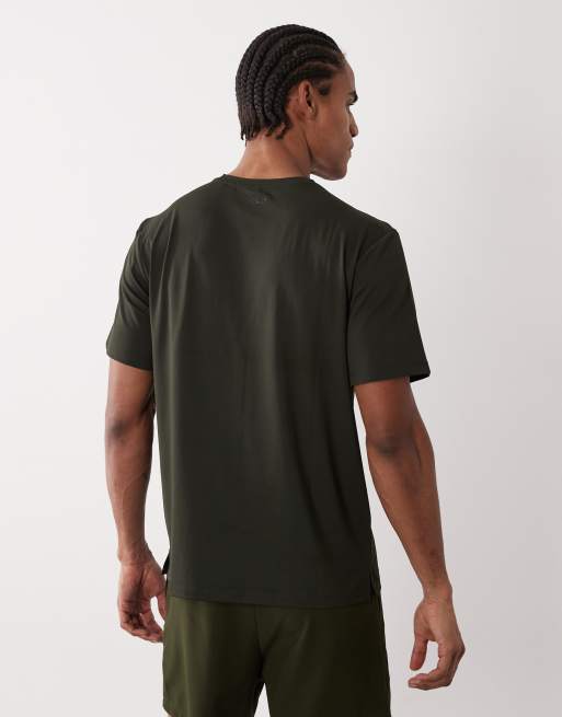 4505 – Icon – Svart och kakigrön, snabbtorkande t-shirt för träning, 2-pack, 5 av 5