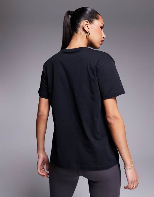 4505 – Icon – Svart t-shirt i bomull och oversize med snabbtorkande finish , 4 av 4